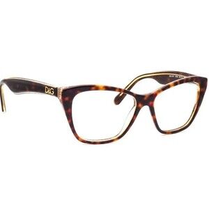 Dolce & Gabbana Eyeglasses DG 3167 2738 Havana Butterfly Frame 52[]15 140